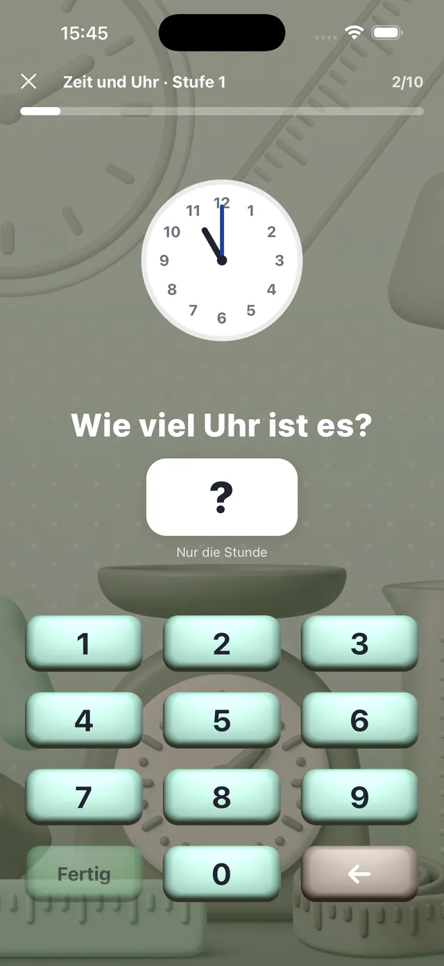 Aufgabe aus der Messwerkstatt: Wie viel Uhr ist es?